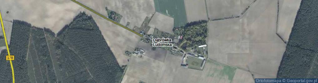 Zdjęcie satelitarne Dąbrówka Ludomska ul.